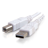 C2G 81561 cavo USB 2 m USB 2.0 USB A USB B Bianco