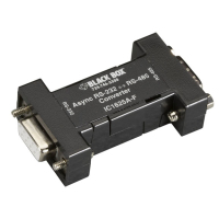 Black Box IC1625A-F konwerter szeregowy/repeater/izolator RS-232 RS-485 Czarny