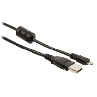 Valueline USB 2.0 A/Samsung 8p, 2m camera kabel Zwart