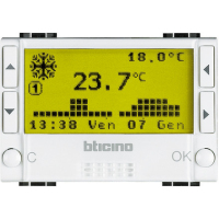 bticino N4451 thermostaat Wit