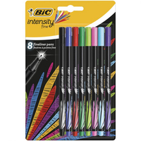 BIC Intensity Fine felt pen Black, Blue, Green, Light Blue, Light Green, Pink, Purple, Red 8 pc(s)