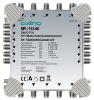 Axing SPU 512-06 conmutador múltiple para satélite 5 Entradas 12 Salidas
