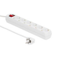 Microconnect MC-GRU00615WS power extension 1.5 m 6 AC outlet(s) Indoor White