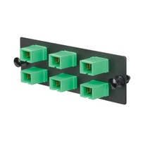Panduit FAP6WAGDSCZ adaptador de fibra óptica SC/APC 1 pieza(s) Negro, Verde