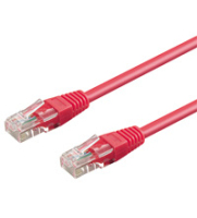 Goobay 0.25m 2xRJ-45 Cable networking cable Magenta Cat6