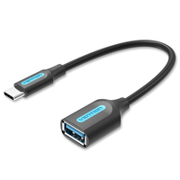 Vention CCVBB câble USB USB 3.2 Gen 1 (3.1 Gen 1) 0,15 m USB C USB A Noir