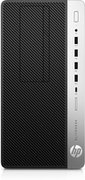 HP EliteDesk 705 G4 AMD Ryzen™ 5 PRO 2400G 8 GB DDR4-SDRAM 256 GB SSD Windows 10 Pro Micro Tower PC Black, Silver