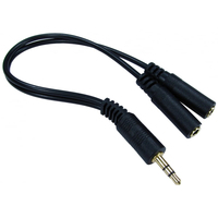 Target 2TT-201MF audio cable 0.2 m 3.5mm 2 x 3.5mm Black