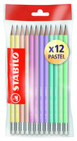STABILO Matita in grafite - Swano pastel - Eco Pack da 12 colori assortiti