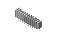 MPE-Garry 115-3-010-0-MTF-XS0 accessoire pour carte de circuit imprimé (PCB) Embase à broches Noir, Métallique 1 pièce(s)