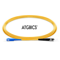 ATGBICS SC-ST OS2, Fibre Optic Cable, Singlemode, Simplex, Yellow, 25m