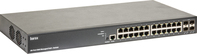 Barox RY-LGSP28-28 hálózati kapcsoló Vezérelt L2/L3 Gigabit Ethernet (10/100/1000) Ethernet-áramellátás (PoE) támogatása Fekete