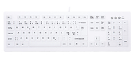 CHERRY AK-C8100F-U1-W/NOR Tastatur USB QWERTY Norwegisch Weiß
