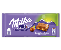 Milka Tafelschokolade Ganze Haselnüsse 100g
