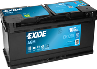 Exide EK1050 Fahrzeugbatterie AGM (Absorbierende Glasmatte) 105 Ah 12 V 950 A Auto