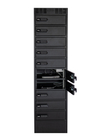 Leba NoteLocker NL-10-KL1000-SC carrito y armario de dispositivo portátil Armario de gestión y carga para dispositivos portátiles Negro