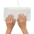R-Go Tools Compact Break R-Go keyboard AZERTY (FR), wired, white