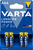 Varta Longlife Power, Batteria Alcalina, AAA, Micro, LR03, 1.5V, Blister da 4, Made in Germany