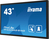 iiyama TF4339AS-B1AG Signage Display Digital signage flat panel 108 cm (42.5") LED 500 cd/m² 2.4K Ultra HD Black Touchscreen Built-in processor Android 24/7