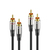 sonero 2x Cinch Stereo Audio Kabel 12.5m