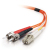 C2G 2m LC/ST LSZH Duplex 62.5/125 Multimode Fibre Patch Cable cavo a fibre ottiche Arancione