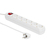 Microconnect GRU00610W power extension 10 m 6 AC outlet(s) Indoor White