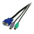 StarTech.com SVPS23N1_6 cable para video, teclado y ratón (kvm) Negro 1,8 m