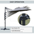 Outsunny 84D-104CG patio umbrella