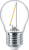 Philips Filament-Kerzenlampe, transparent 15W P45 E27