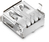 Würth Elektronik WR-COM Drahtverbinder USB 2.0 Type A Horizontal Nickel, Weiß
