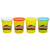 Play-Doh 4 Vasetti Singoli, pasta da modellare