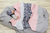 ULLENBOOM BD-70100-RG Bettdecke für Babys Grau, Pink, Weiß 70 x 100 cm Junge/Mädchen