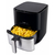 Clatronic FR 3782 H Single 5 L Stand-alone 1450 W Hot air fryer Black, Stainless steel