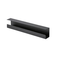 Goulotte passe-câbles horizontale de bureau, 60 cm, Noir