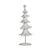 Sapin de Noël 17,5 x 50 x 11 cm Métal Blanc