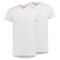 RJ Everyday Gouda 2-Pack Heren V-Hals T-Shirt Wit - Maat S