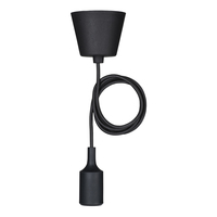 BAILEY 141580 SILICONE PENDANT E27 BLACK 1.5