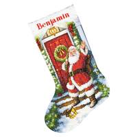 Counted Cross Stitch Kit: Stocking: Welcome Santa