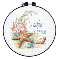 Learn-a-Craft: Counted Cross Stitch Kit and Hoop: Take Time