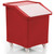 90 Litre Mobile Ingredients Trolley - Clear (R205A) - Red