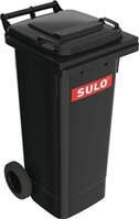 SULO 1093327 Müllgroßbehälter 80 l HDPE anthrazitgrau fahrbar, nach EN 840