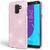 NALIA Handy Hülle für Samsung Galaxy J6, Glitzer Case Back Cover Glitter Bumper Pink
