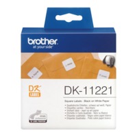 Brother Square Paper Label Roll 23mm x 23mm 1000 labels - DK11221