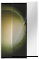 Samsung Galaxy S23 Ultra Black Curved Edge, Edge Glue Titan Shield. Tempered Glass Screen Protector Displayfolie