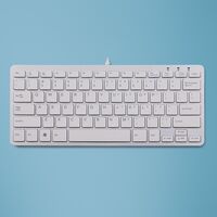 Ergo compact keyboard QWERTY, Silver/White - US Toetsenborden (extern)