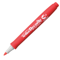 Marcatore Permanente Decorite Artline - Punta Tonda - 1 mm - A EDF-1/R (Rosso)