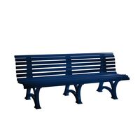 Park bench made of plastic