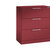 Armario para archivadores colgantes ASISTO, anchura 800 mm, con 3 cajones, rojo vivo / rojo vivo.