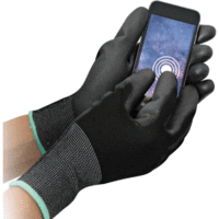 Nylon-Feinstrick-Handschuh Black Ace Touch M/8 schwarz 12 Paar