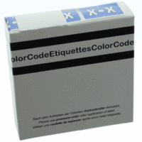 Color Buchstaben-Signale X (Farbsystem Leitz/Elba) dunkelblau VE=250 Stück